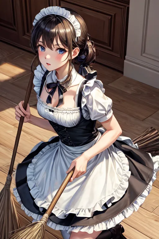 Japanese anime maid art